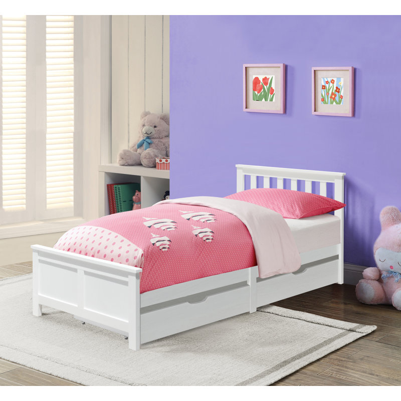Rosado Storage Bed, White