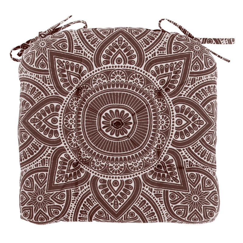 Outdoor 2'' Dining Chair Seat Cushion, Brown