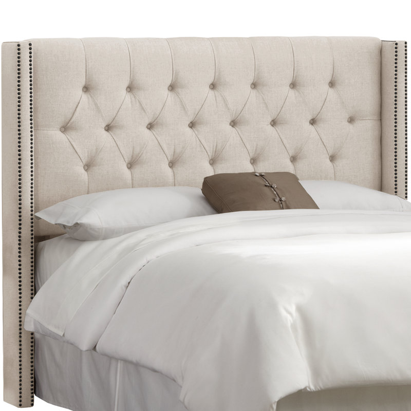Knighten Upholstered Headboard, California King, Classic Talc Linen