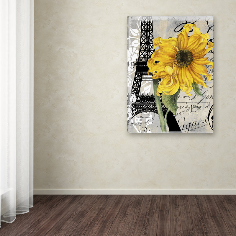"Jadaya Paris Blanc" par Color Bakery, impression sur toile tendue, H 32 po x l 24 po x P 2 po