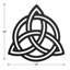 Art mural en métal Celtic Trinity Knot pour l'intérieur ou l'extérieur-676741104