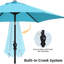 Parasol d'extérieur 7,5 'avec inclinaison et manivelle-2138892200