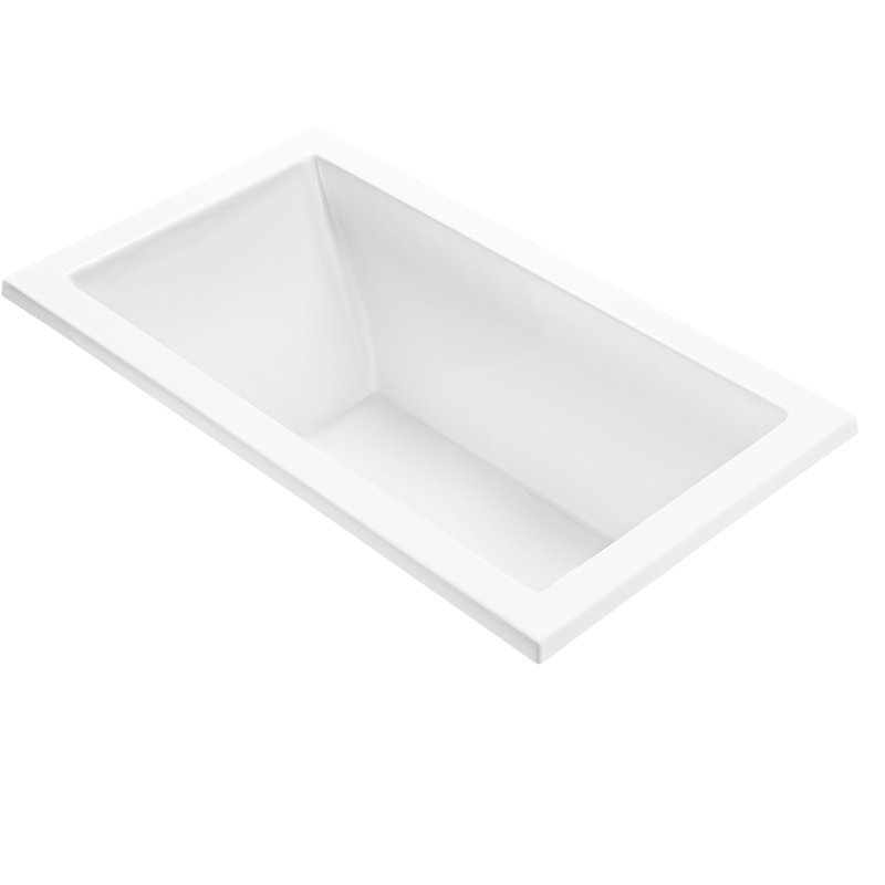 Baignoire tourbillon encastrée standard MTI Solutions 19, Blanc