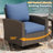 Patio Swivel Sofa Chair with cushions-921192684