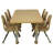 24" x 60" Rectangle T-Mould Activity Table with Adjustable Tiny Tot Legs-109512140-109512146-109512148