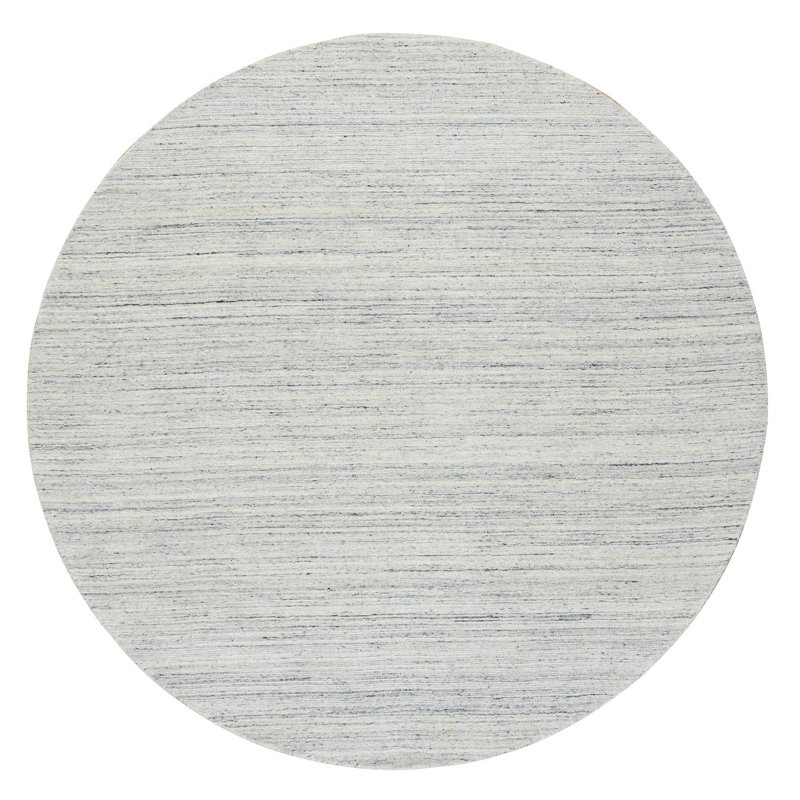Tapis oriental rond en laine pure tissé à la main de 7 po x 10 po x 7 po x 10 po de style ivoire 426DAEBABB2549AAA2A5D00DBF680F99