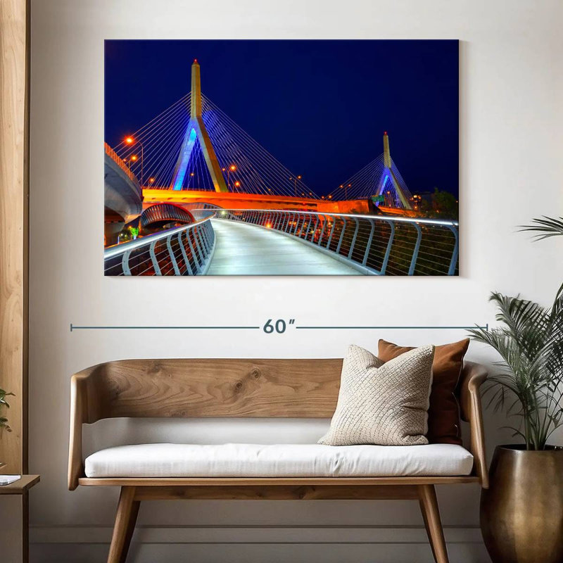 Patriotic Zakim Bridge, 34" H x 51" W