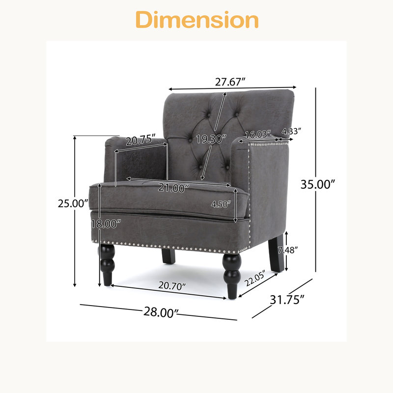 CHAISE CLUB TUFFÉE