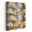 Golden Elephant Parade Traditional Wall Art Print 1 Piece Wrapped Canvas Wall Art-1759013885