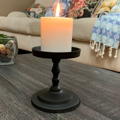 Red Barrel Studio® 4.5'' H Metal Tabletop Candlestick & Reviews | Wayfair