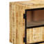 Buffet rustique brun et noir - Buffet en bois de manguier massif avec rangement