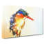 Exquisite Kingfisher Bird in Abstract - Wrapped Canvas-55370660