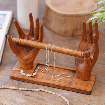 Wood Jewelry Stand