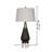 Transitional 1 Light Dark Walnut Table Lamp