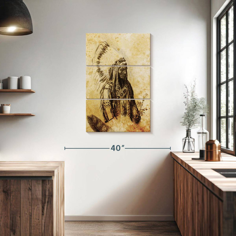 Sitting Bull, 38" H x 24" W