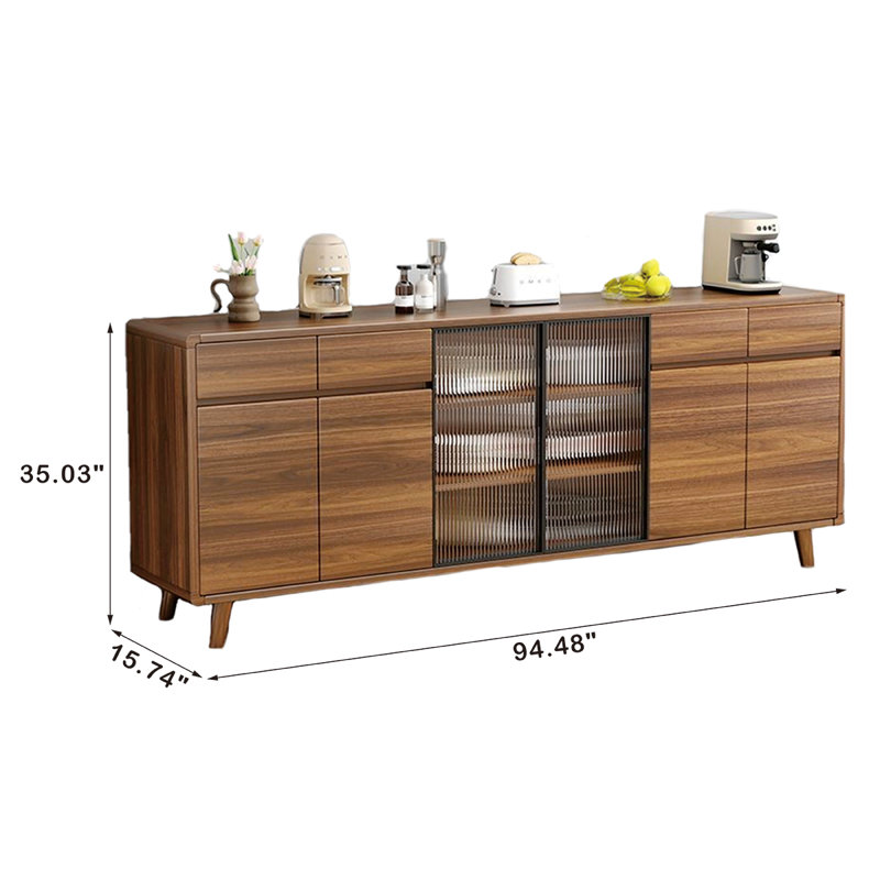 Buffet Nacirema, H 35,03 po x l 94,48 po x P 15,74 po