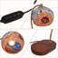 Lampe de table bohémienne en verre mosaïque, éclairage à intensité variable, éclairage décoratif floral coloré avec plateau à bougie en bois