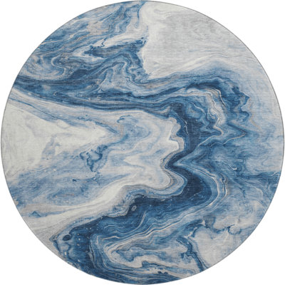 Premium Machine Washable Metinaro AMF1706 Abstract Rug