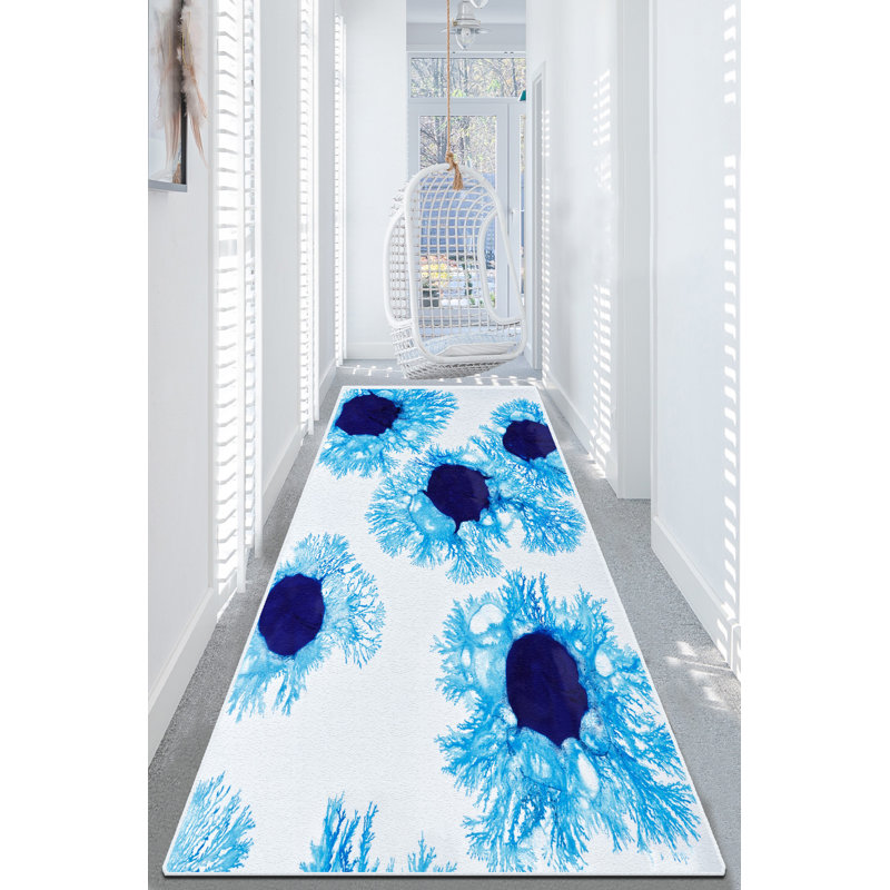 Non-Slip Hall Carpet (3.3 x 9.8 ft), 100% Polyester, 10 mm Pile Height, Antibacterial, Machine Washable | Durable Dot Base, 2.1 lbs/sq yd | Perfect for High-Traffic Areas, Easy Care & Stylish Design