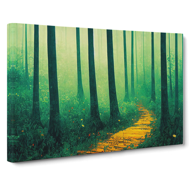 Summer Forest Path Vol.1 - Wrapped Canvas