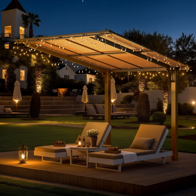 Freestanding Gazebo Outdoor Pergola For Patio, 94.80" H x 94.80" W x 104.40" D