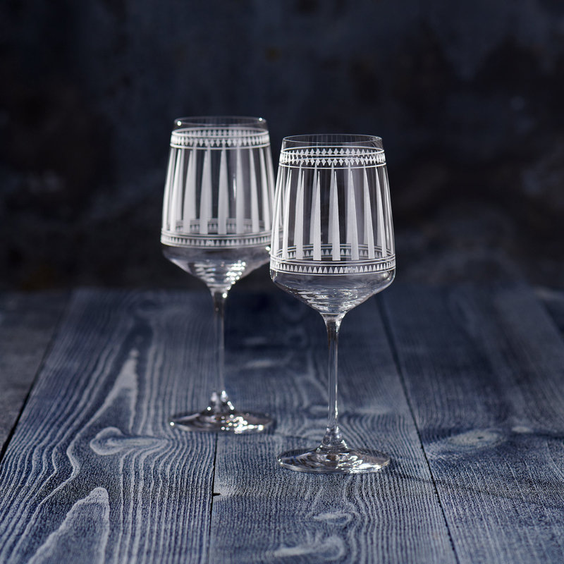 Marrakech Crystal White Wine Glass