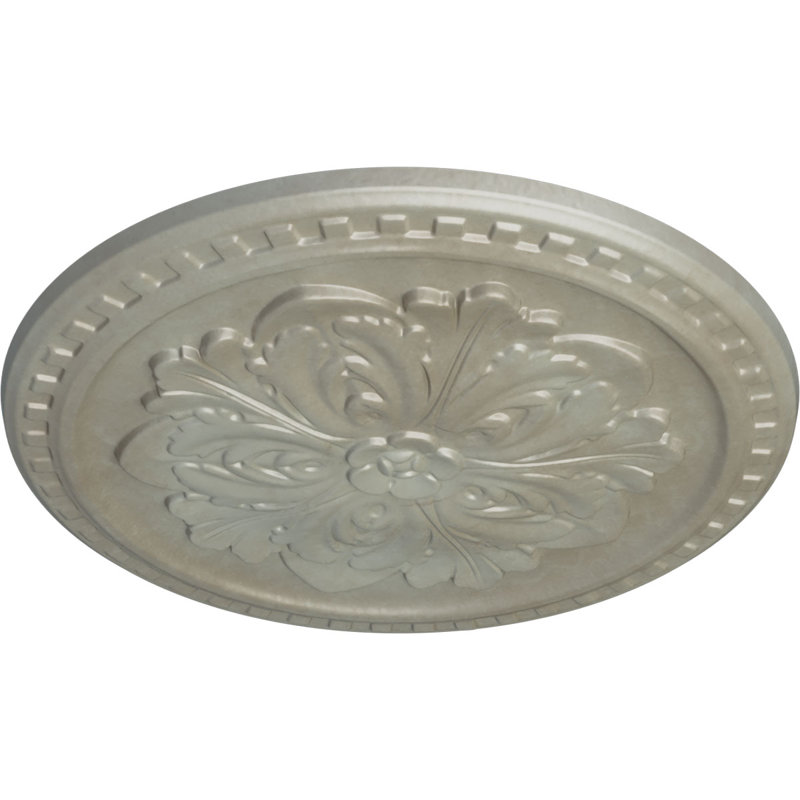 Médaillon de plafond Endurathane Kirke, DO 15 3/4 po x P 5/8 po (pour auvents jusqu'à 3 3/4 po), finition bronze frotté peint à la main