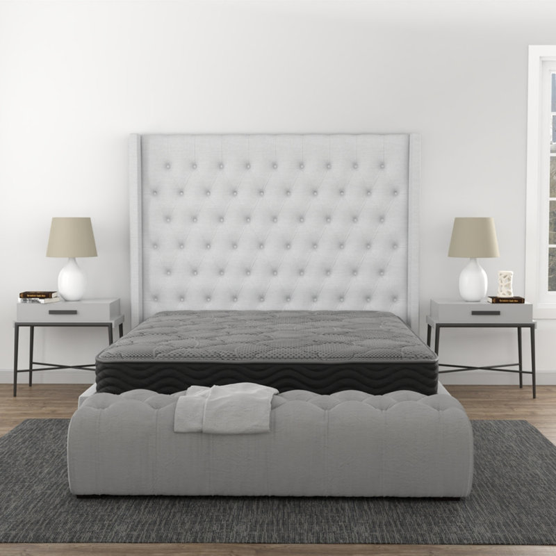 Matelas hybride à ressorts ensachés 8 po, Lit simple