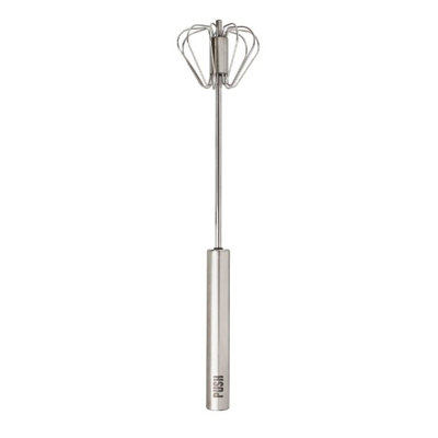 12" Stainless Steel Hand Push Rotary Whisk