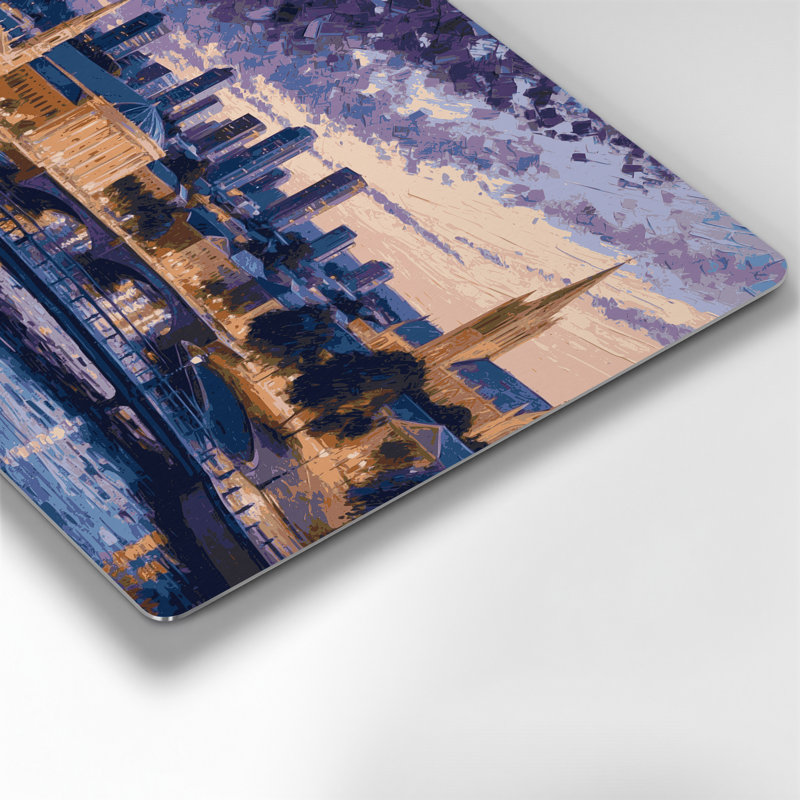 Cities Adelaide Australia Grey Metal Wall Art, 240" H x 288" W x 0.05" D