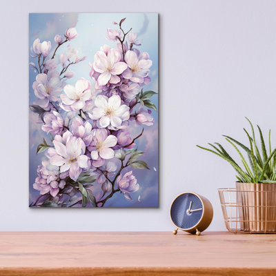 Art mural en verre lune de lilas 3 pi par Momart