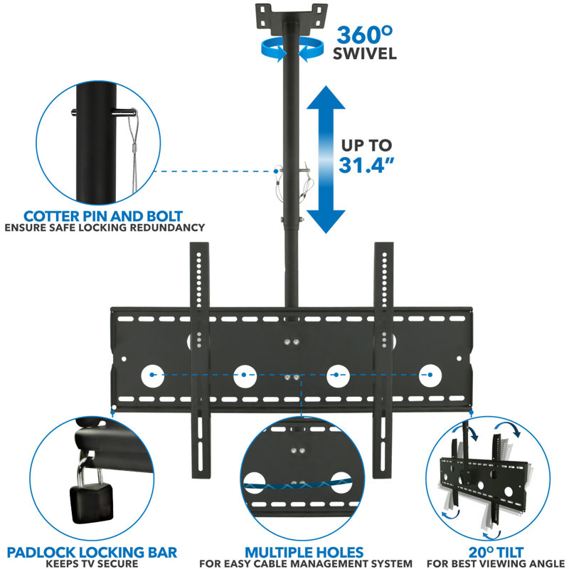 Tilt Ceiling Mount 32"-60" LCD/Plasma/LED