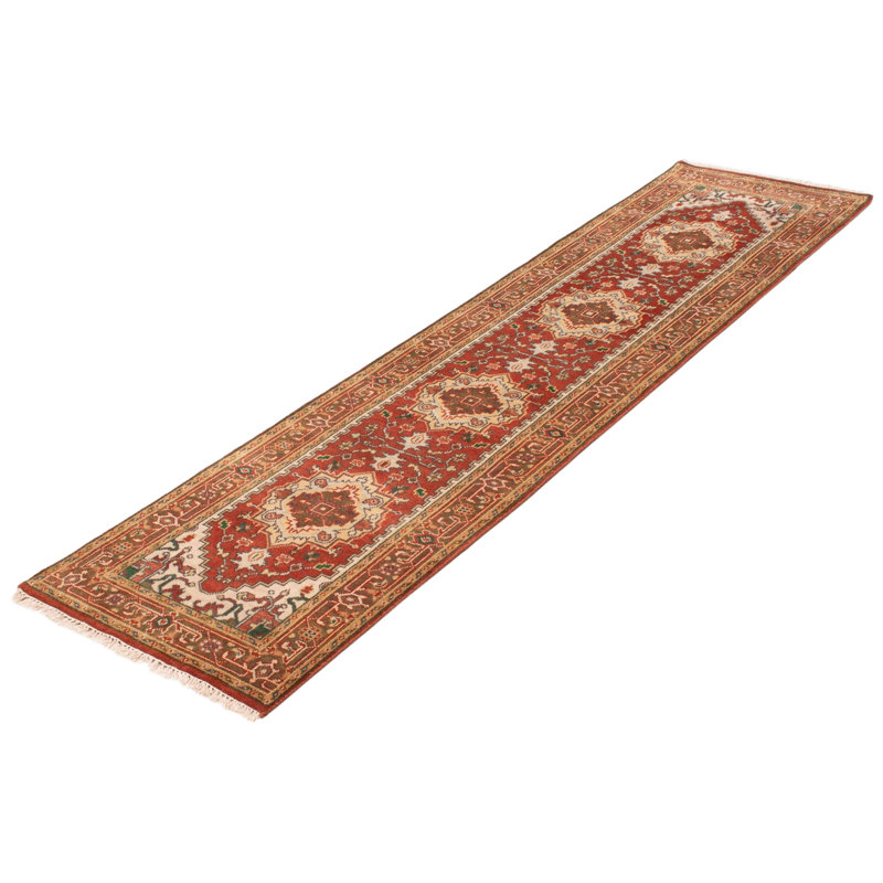 Tapis de couloir unique en laine noué à la main de style nouvel âge 2 pi 11 po x 11 pi 10 po Teriah