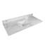 Lavabo rectangulaire encastré en céramique avec trou de robinet simple