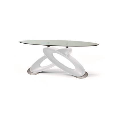 Palacios Oval Glass Top Dining Table