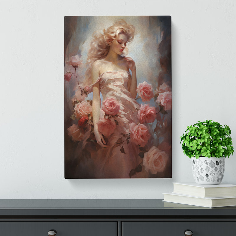 Rose Romanticism - No Frame Print, 60cm H x 40cm W x 3cm D