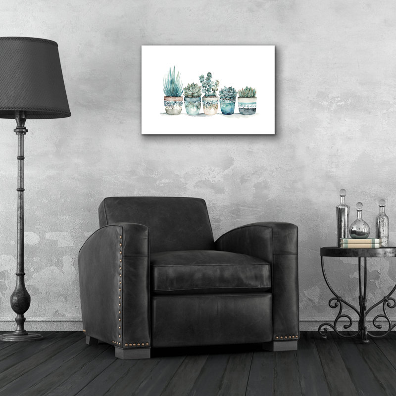  Art mural en verre «Succulent Lin up» par Svetlana Aleynikova, 24 po x 16 po