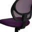 Chaise de bureau pivotante en filet à dossier bas et dossier carré incurvé-223910118-223910115