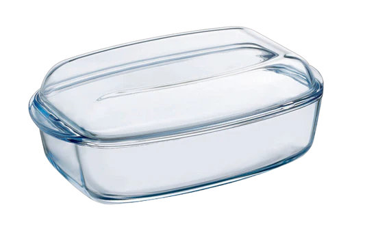 PyrexÂ® 4 in 1 Collection Rectangular Casserole Base + Lid Glass, 4.5 L