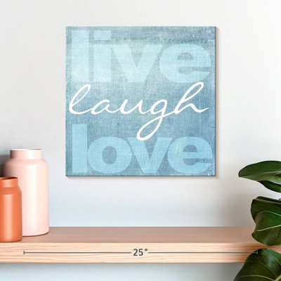 Tergel Live Laugh Love - bleu