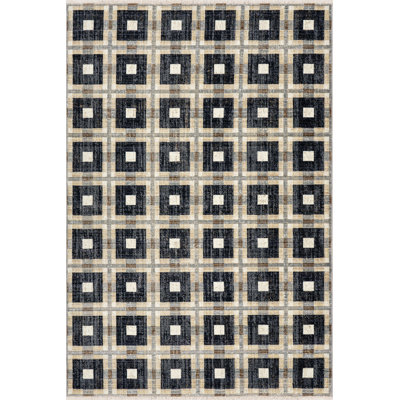  Sorelle Modern Plaid Area Rug