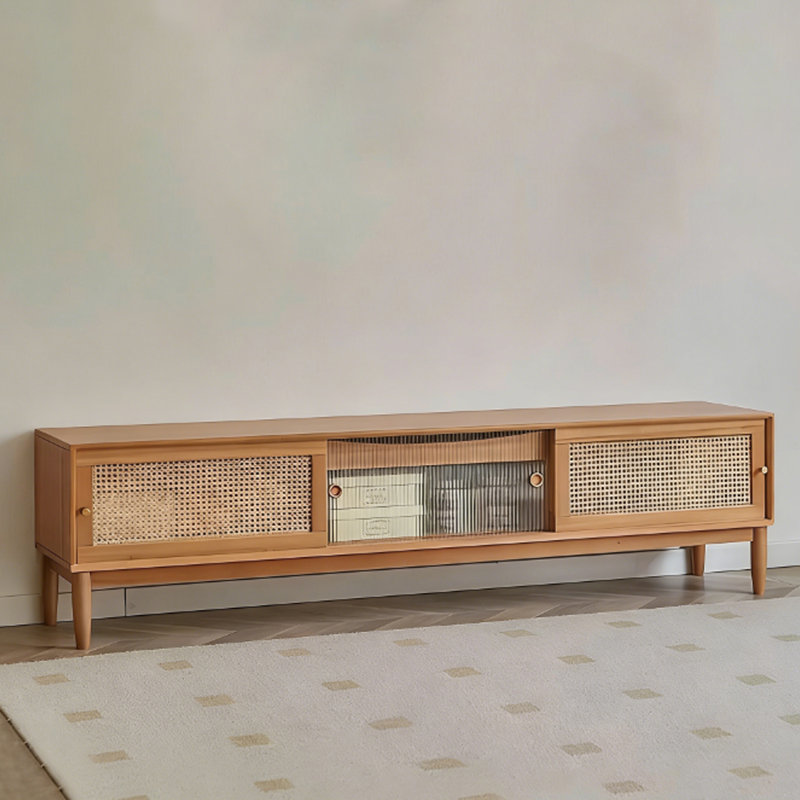Meuble télé Modern, 20.08"H x 70.87"L x 15.75"W, Nut-Brown