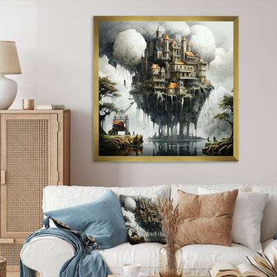 Surréalisme, château mystique - impression