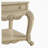 Antique White End Table with Bottom Shelf