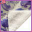 Couvertures mauves à motif floral-123335443