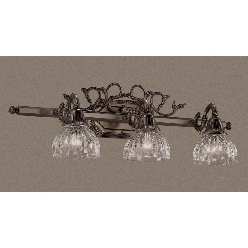 Éclairage pour meuble-lavabo 3 lumières Fagundes, Bronze vieilli