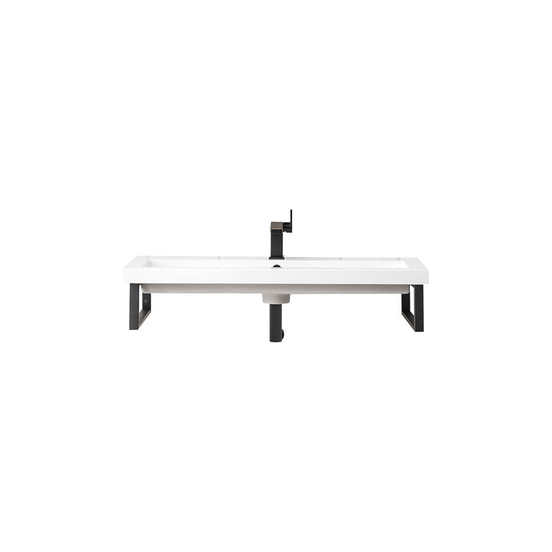 Boston 39.4'' W Single Vanity, Matte Black