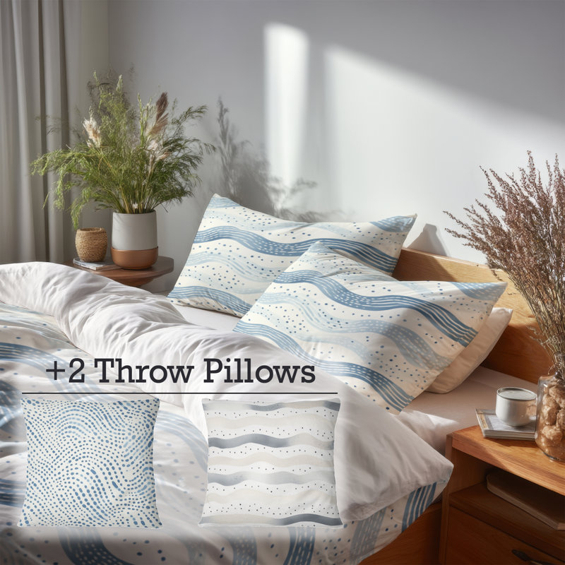 Ensemble de literie 6 pièces Dots, Queen Comforter + 5 Additional Pieces