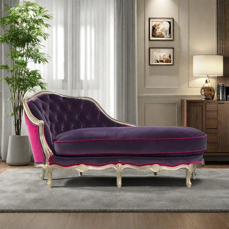 Chaise moderne élégante et confortable, Orienté à gauche (vu de face), Mauve
