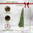 Christmas Time Half Christmas Tree with Warm White LED Lights-588061183